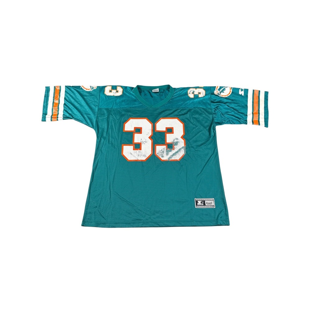 Vintage Miami Dolphins Jersey Mens XL 52 NFL Football Abdul-Jabbar Starter 90s